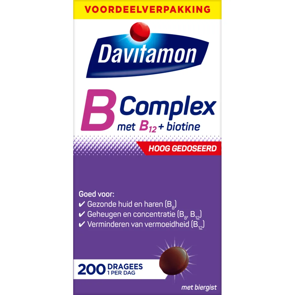 Davitamon B-Complex Forte dragees met biergist, foto 2