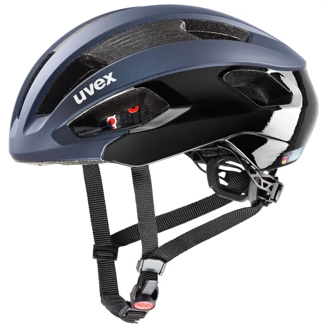 Uvex Rise CC fietshelm marineblauw Grijs/Zwart