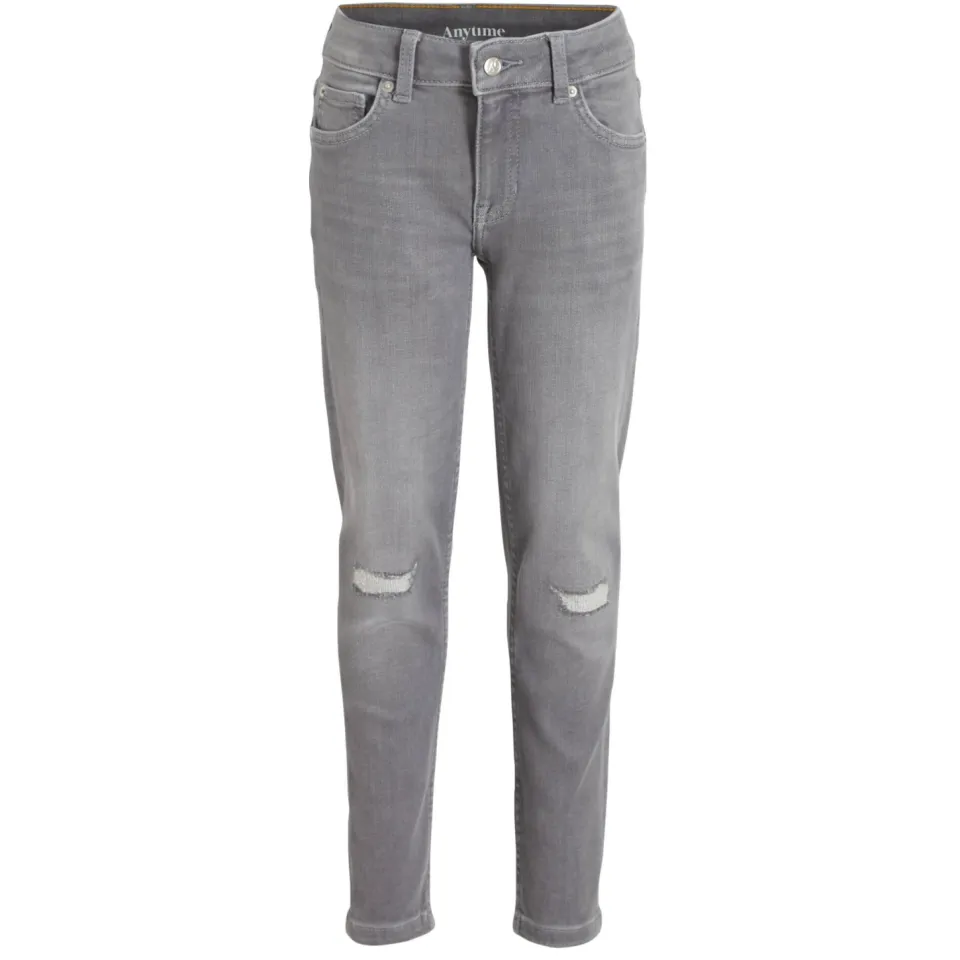 Anytime tapered slim fit jeans grijs, foto 2