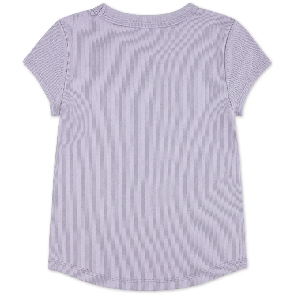 Abercrombie & Fitch t-shirt lila rib gebreid, foto 2