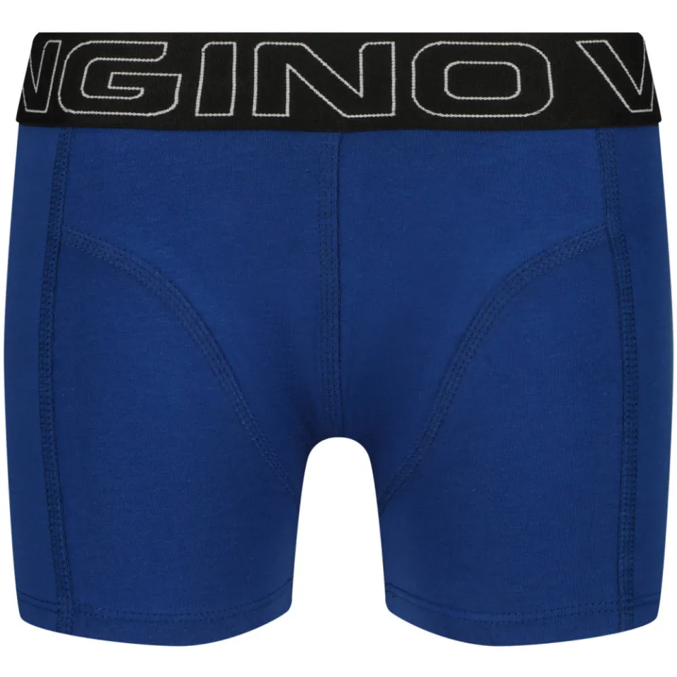 Vingino boxershorts set van 5 donkerblauw donkerblauw/limegroen/zwart, foto 3