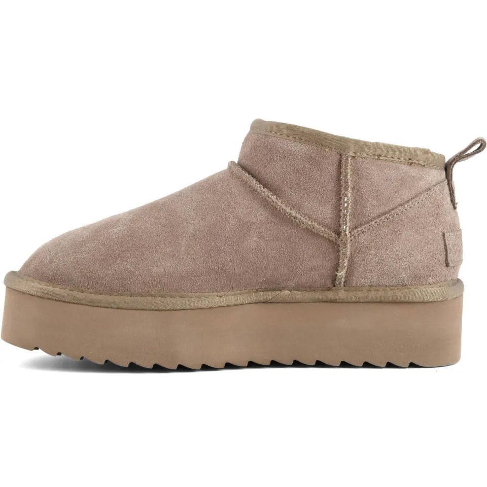 Colors of California suède enkelboots taupe, foto 4