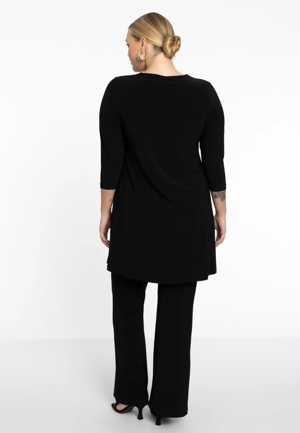 Yoek bootcut pantalon zwart, foto 4