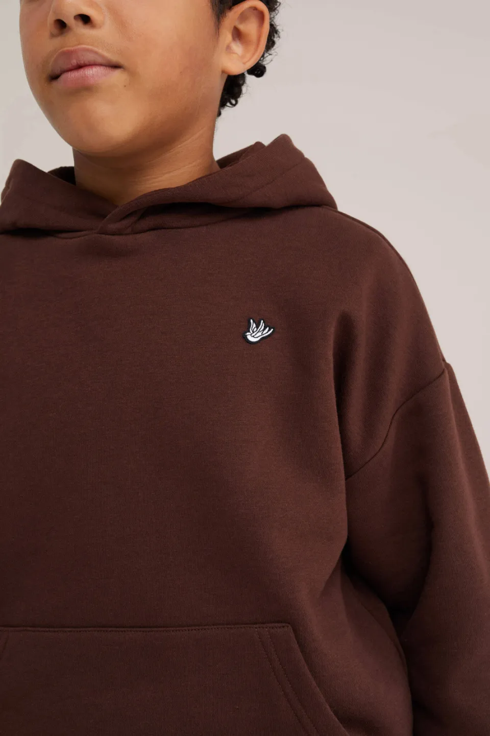 WE Fashion sweat hoodie - donkerbruin, foto 6