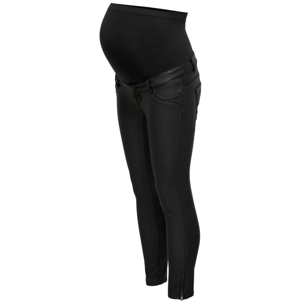 Only MATERNITY low waist skinny zwangerschapsjeans OLMKENDELL zwart, foto 4