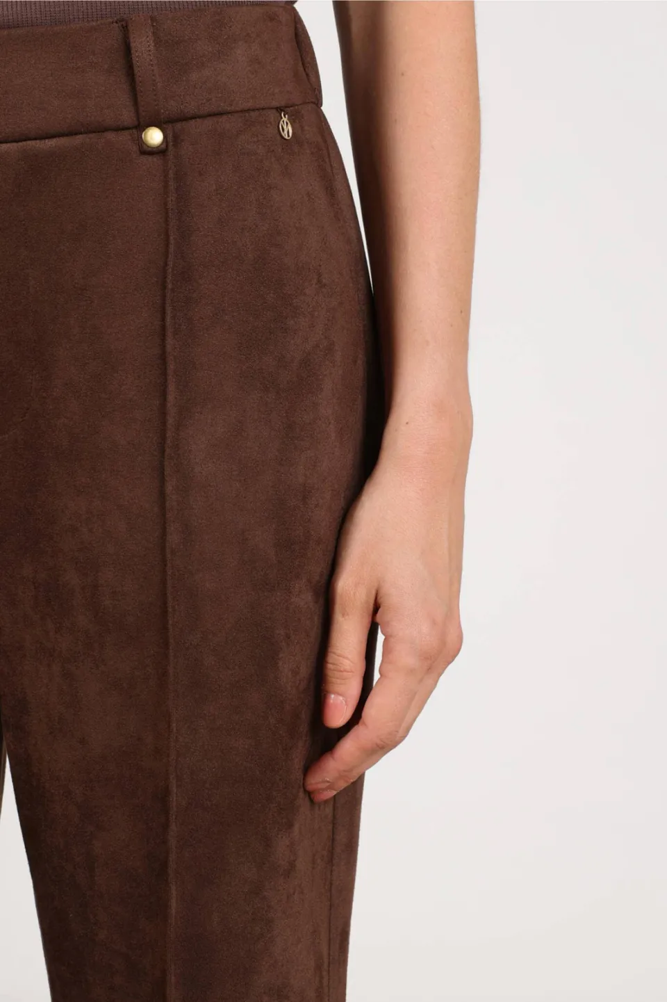 Nukus Jill suèdelook broek bruin, foto 8