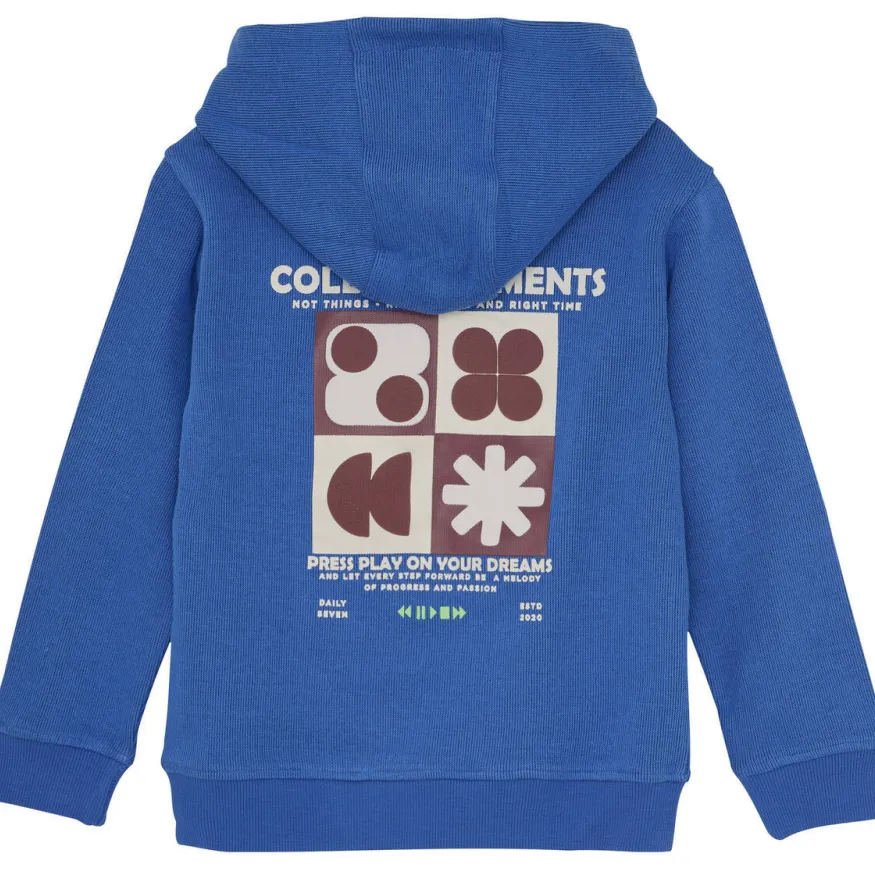 Daily7 hoodie blauw, foto 3