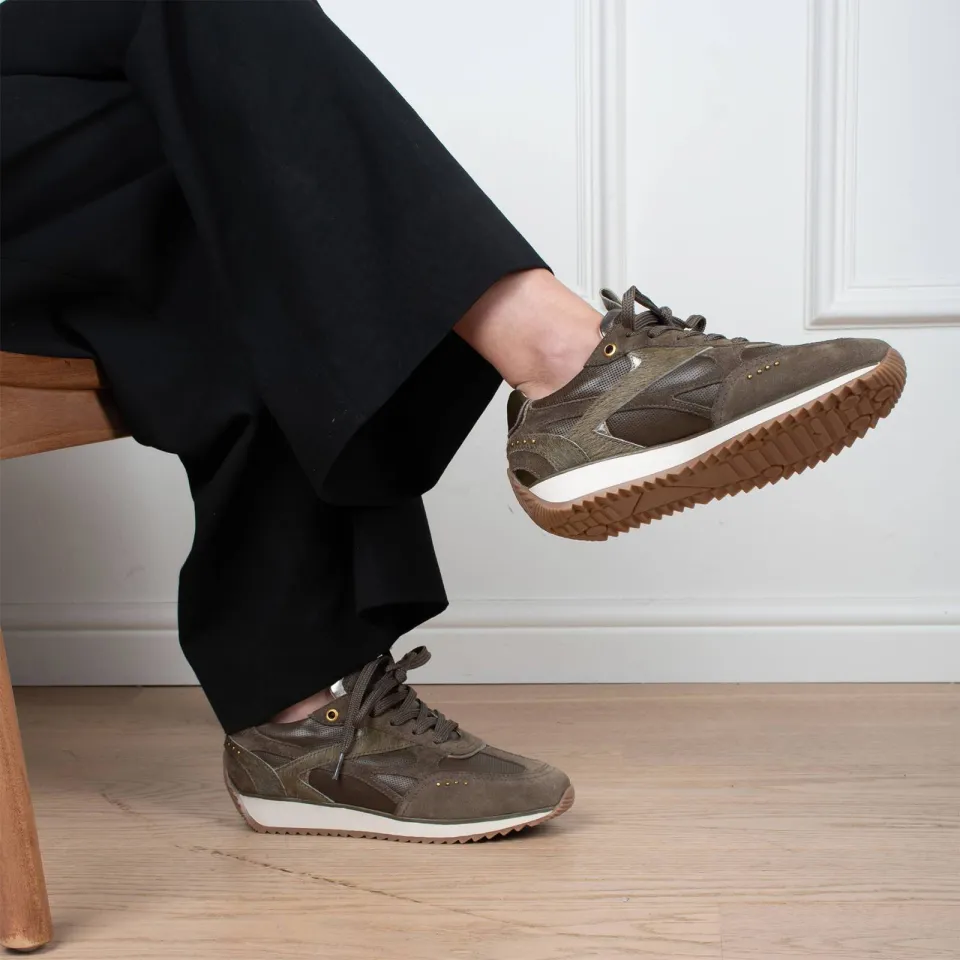 Poelman leren sneakers - groen, foto 7