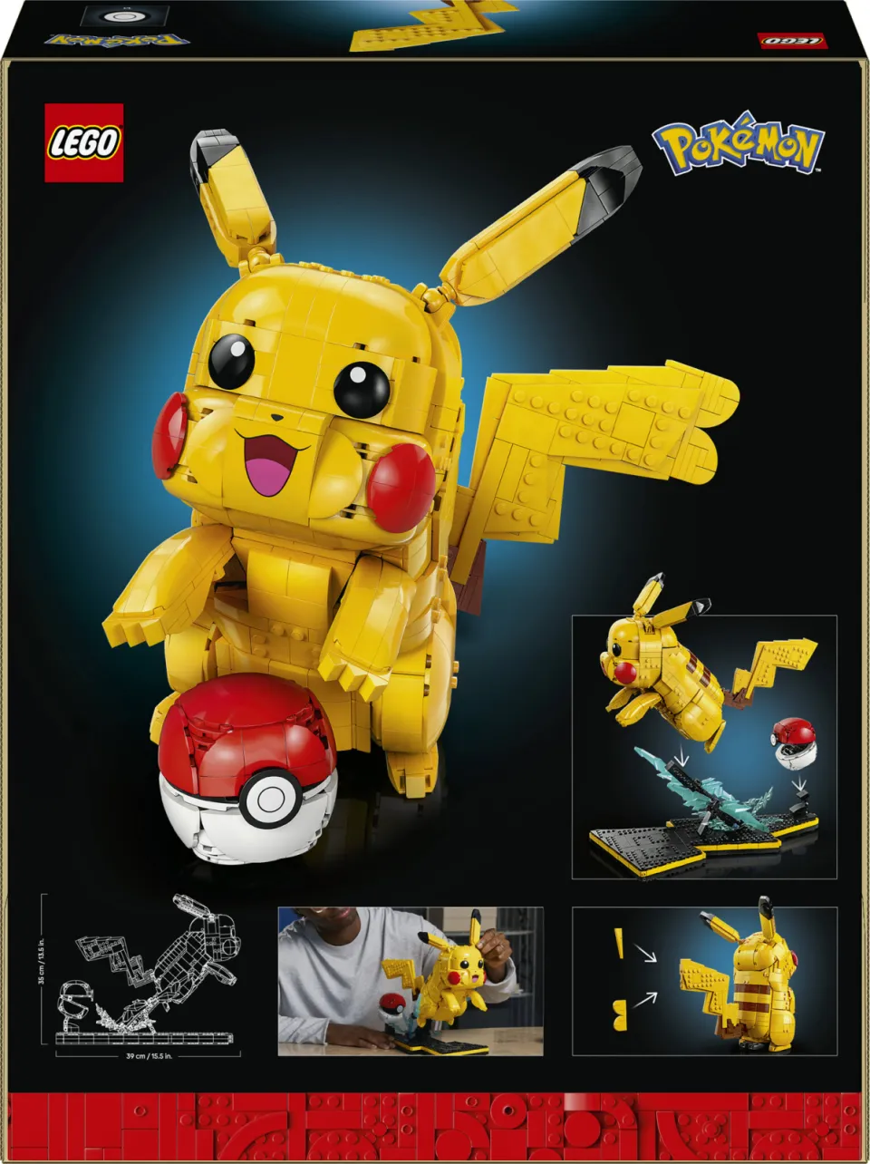 Lego Pokémon Pikachu en Pokéball Bouwpakket voor Volwassenen 72152, foto 3