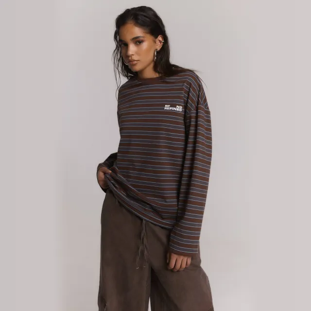 Refined Department Amelie longsleeve donkerbruin