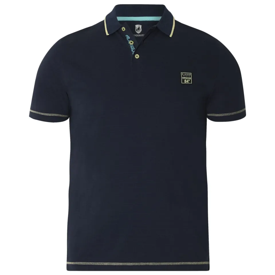 Jan Vanderstorm +FIT Collectie regular polo Plus Size JONATAR donkerblauw, foto 2