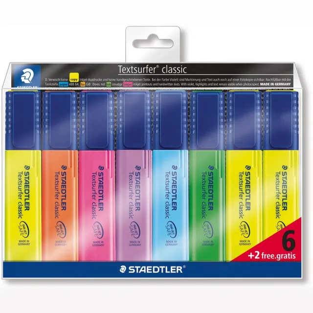 Markeerstift staedtler 364 textsurfer set Stuks assorti + 2 geel gratis, foto 2