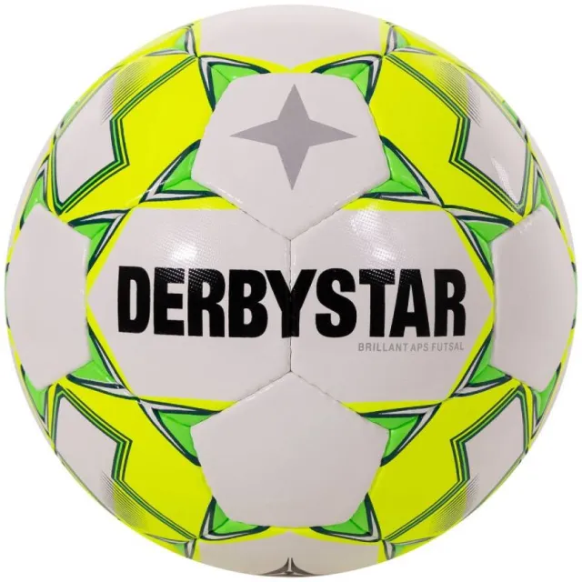 DerbyStar Brilliant APS II zaalvoetbal wit