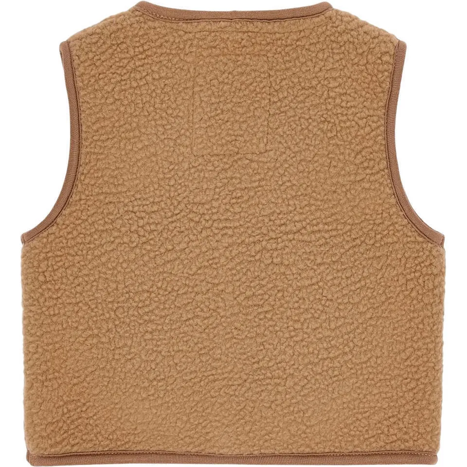 Little Dutch teddy gilet met patches - bruin, foto 2