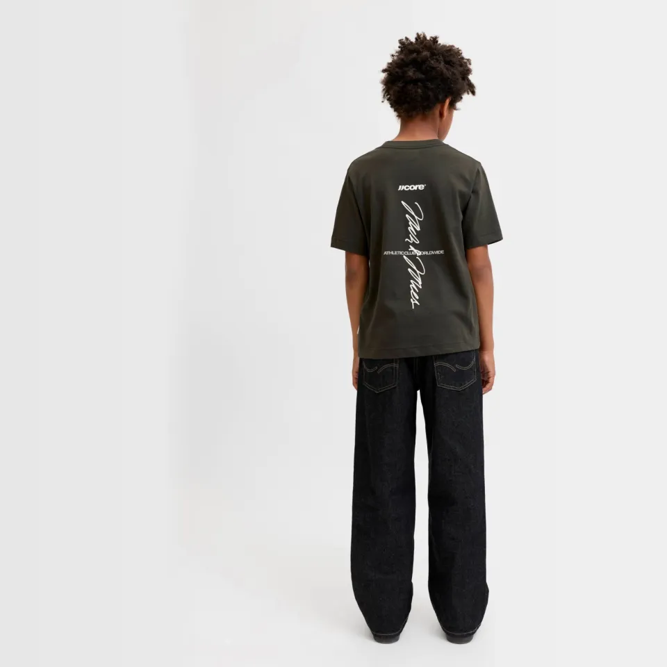 Jack & Jones Junior T-shirt met backprint bruin, foto 4