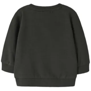 NAME IT BABY rechtvallend sweater met print - donkergroen Printopdruk, foto 2