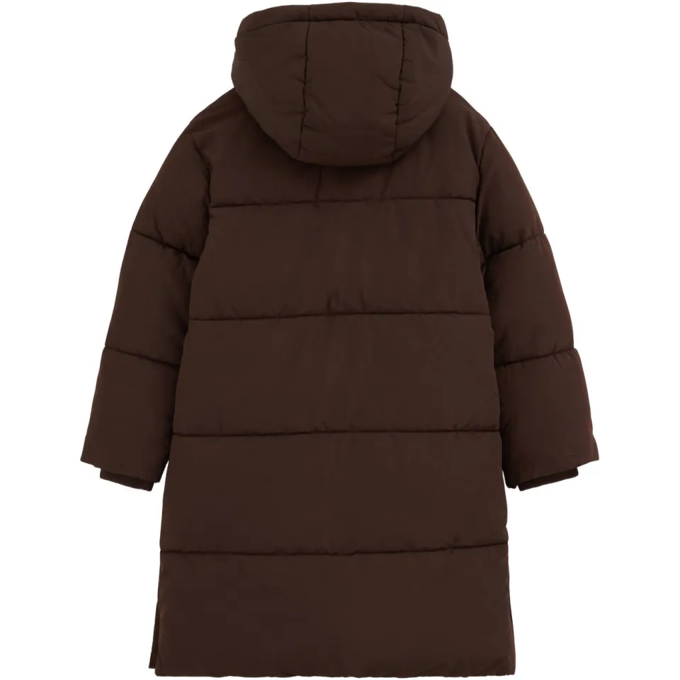 WE Fashion gewatteerde winterjas donkerbruin, foto 4