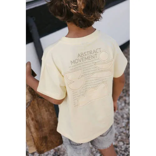 Levv Little T-shirt met backprint lichtgeel, foto 5