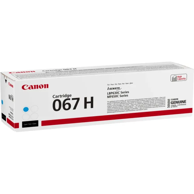 Canon toner cartridge 067 H C cyaan, foto 2