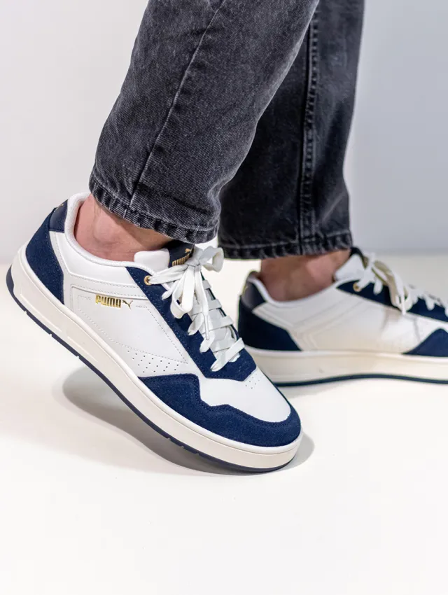 Puma Court Classic SD lage sneakers blauw, foto 4