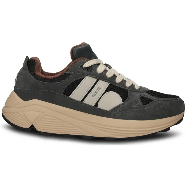 Blackstone V-Riley - Asphalt - Suede runner sneaker grey