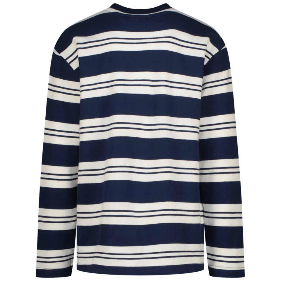 Vingino gestreepte longsleeve donkerblauw/wit, foto 4