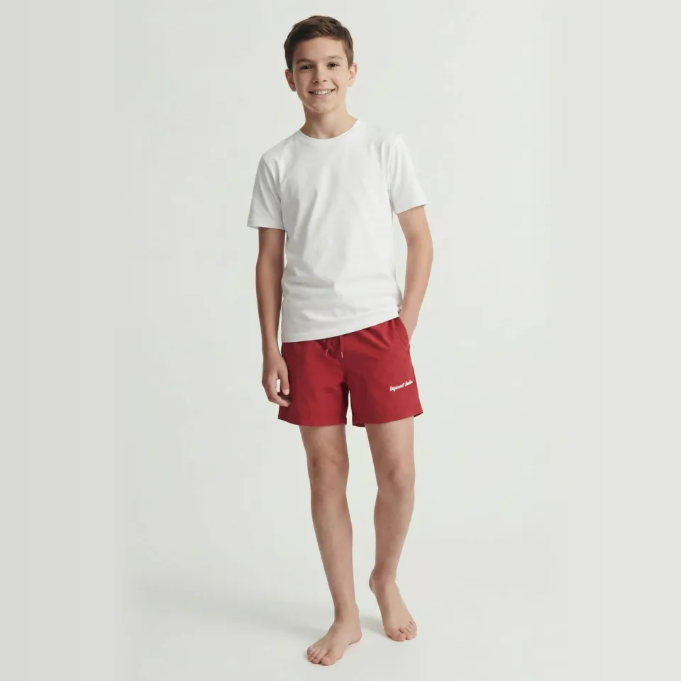 Jack & Jones JUNIOR zwemshort rood