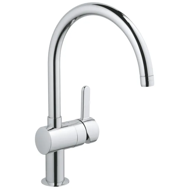 Grohe Keukenkraan GROHE Flair C-uitloop 1-Gats met Hoge Uitloop Chroom Glans Chroom