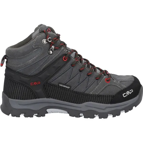CMP Junior's Rigel Mid Trekking Shoes Waterproof - Wandelschoenen, grijs/zwart