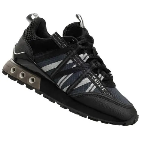 Cruyff leren sneakers - zwart/donkergrijs, foto 3