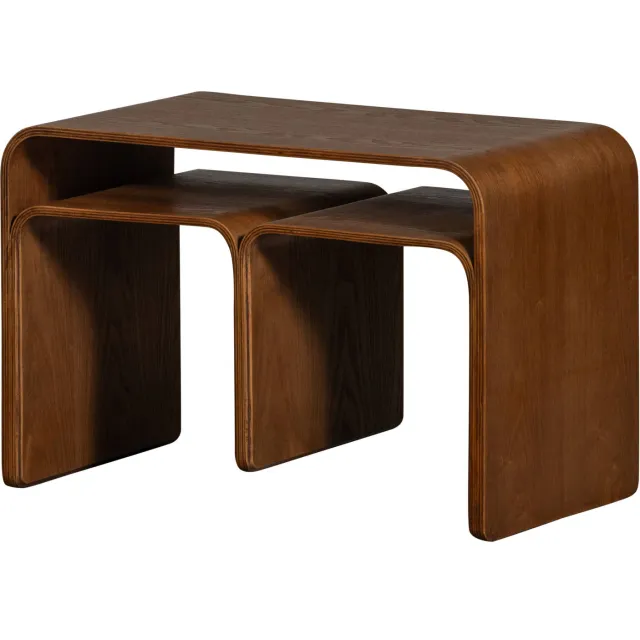 WOOOD Frey multifunctionele bijzettafel walnoot walnut