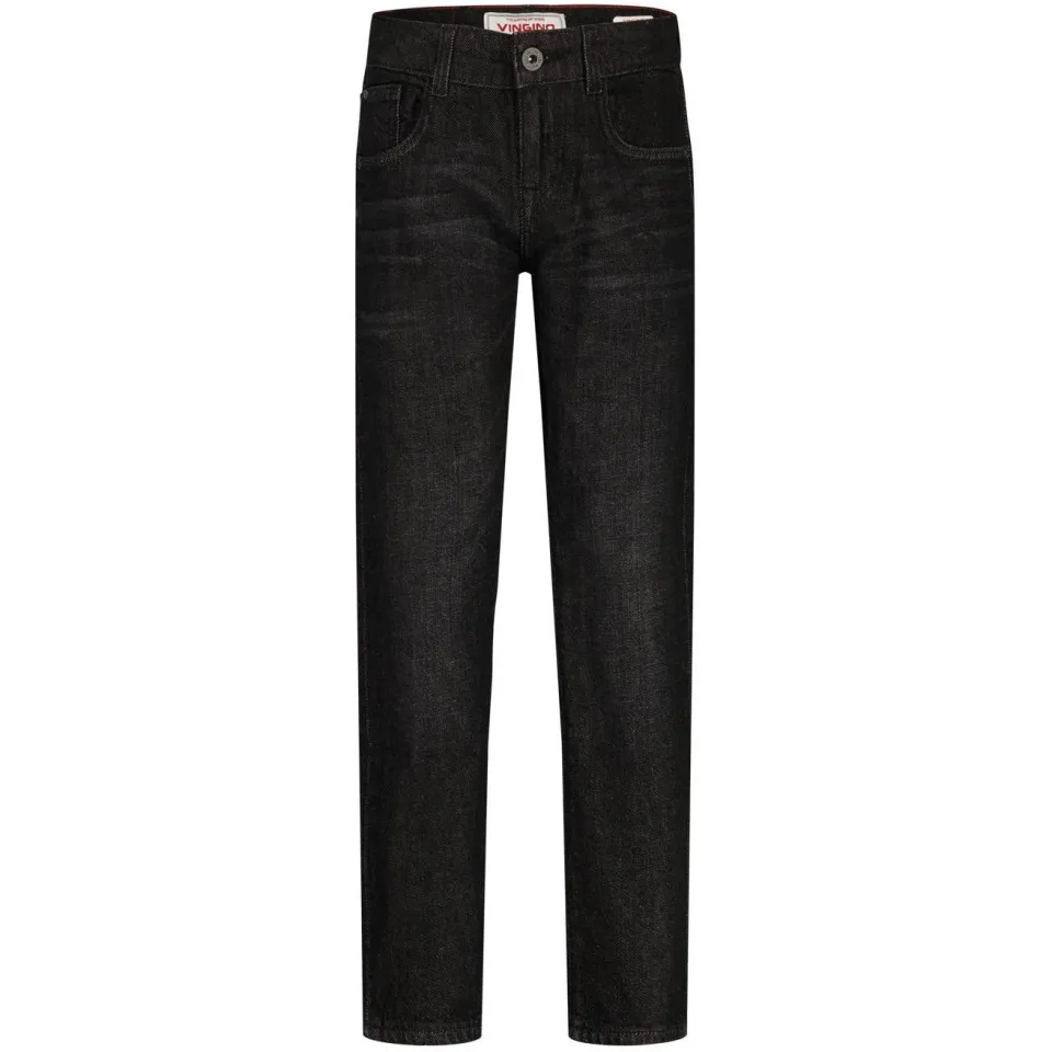 Vingino straight leg jeans black denim, foto 2