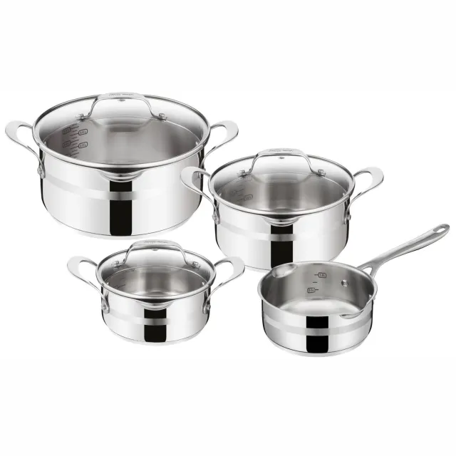 Jamie Oliver by Tefal Cook Smart pannenset (4-delig) RVS