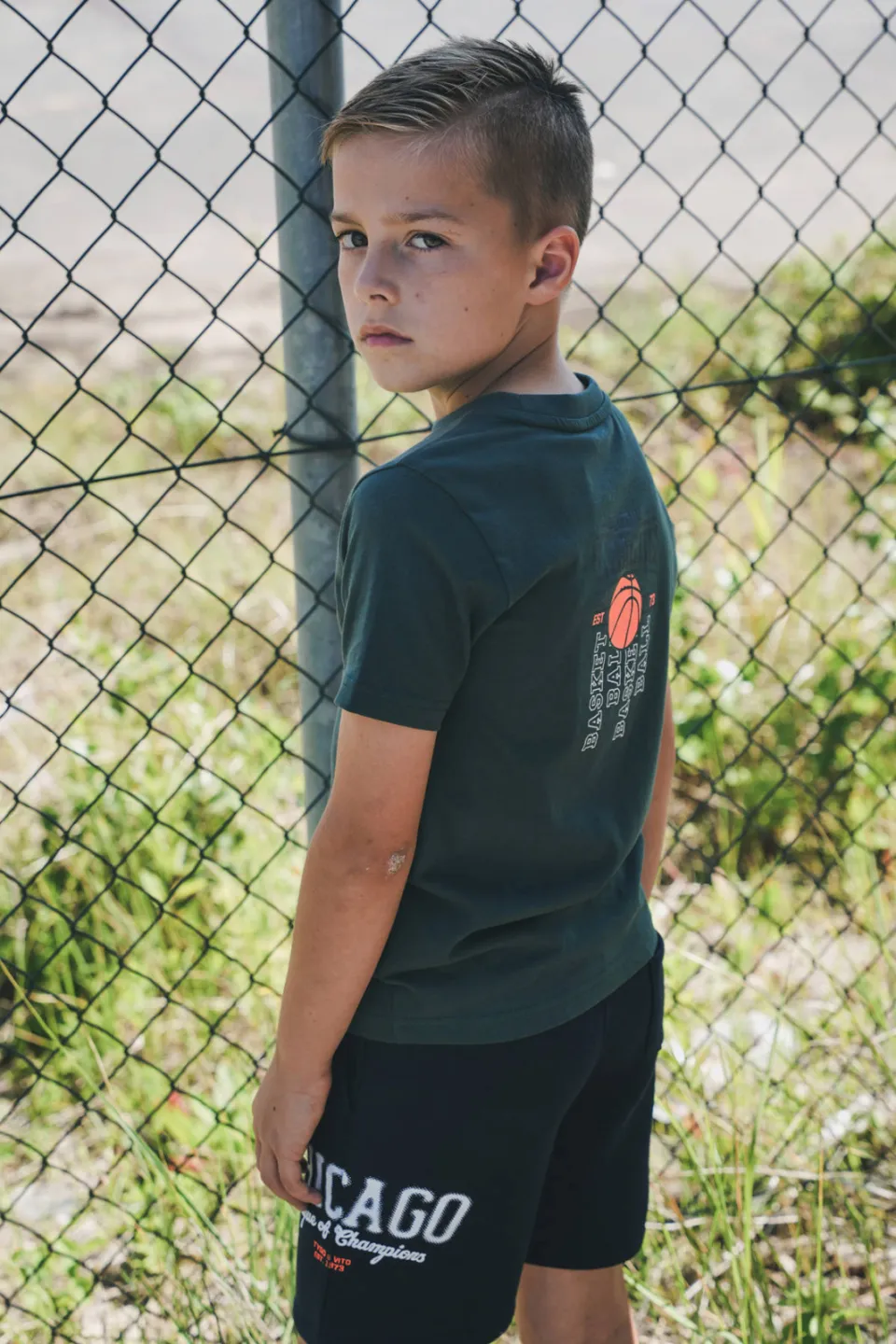 TYGO & vito T-shirt donkergroen