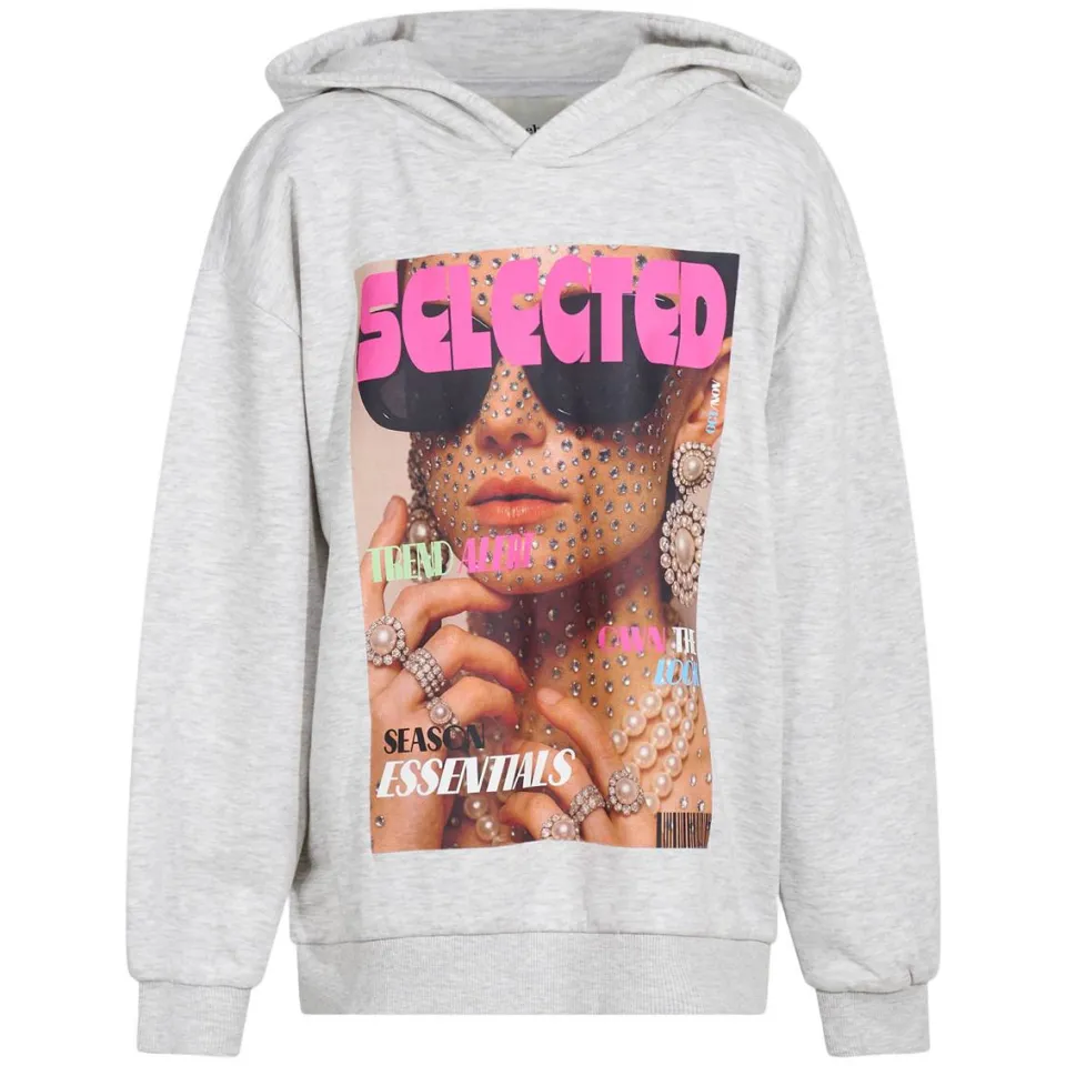Shoeby hoodie met print - lichtgrijs, foto 2