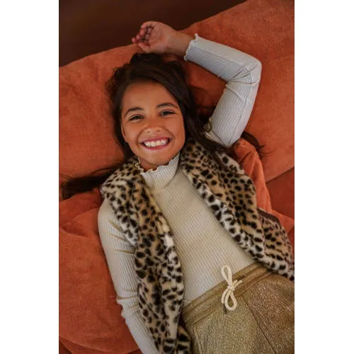 Like Flo Eef getailleerde longsleeve met glitters crème, foto 3