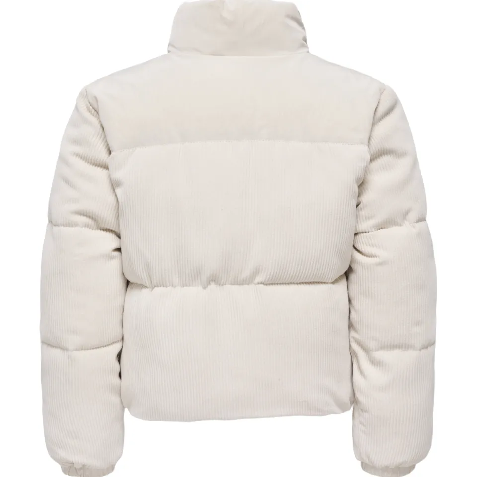 Only corduroy gewatteerde winterjas ecru, foto 2