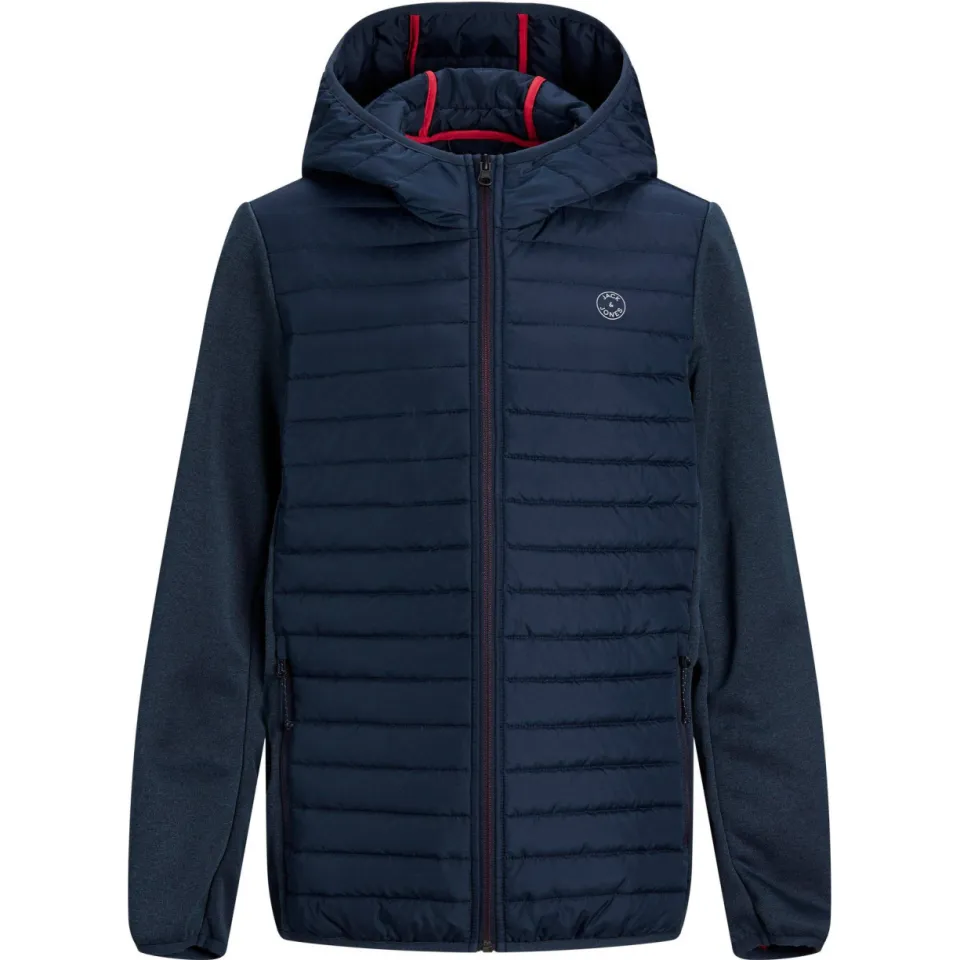 Jack & Jones JJEMULTI gewatteerde tussenjas donkerblauw navy blazer-set-in sleeves, foto 2