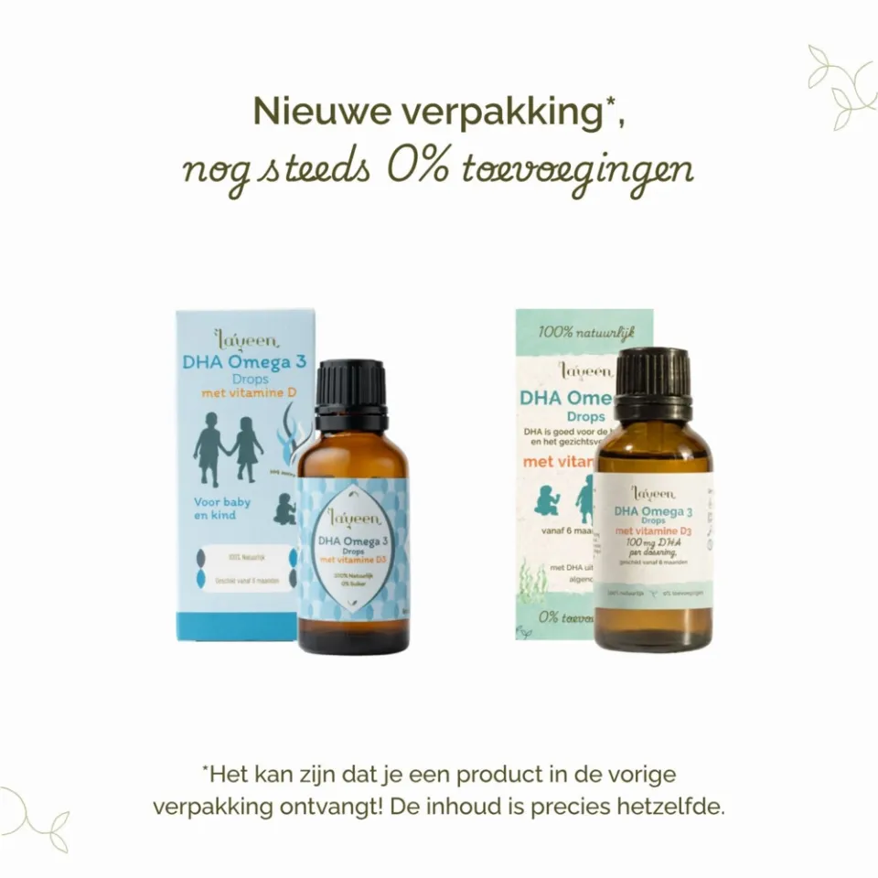 Laveen DHA Omega Drops met Vitamine D 30 ml, foto 2