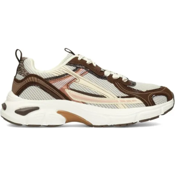 POSH by Poelman Poelman Posh harper sneaker dk chocolate lage sneakers dames Bruin
