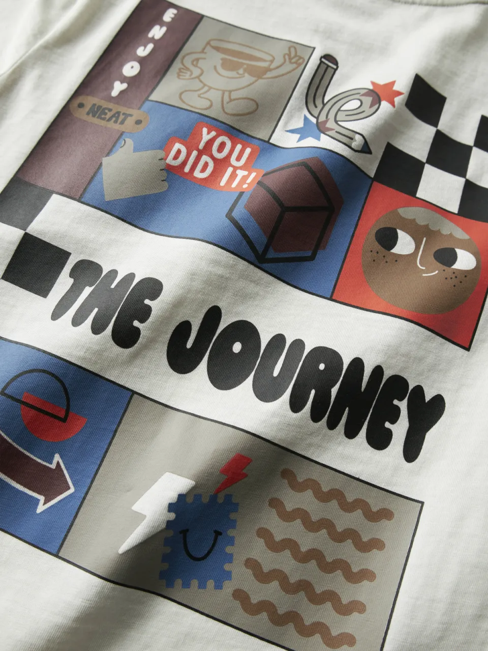 NAME IT t-shirt met print wit, foto 7