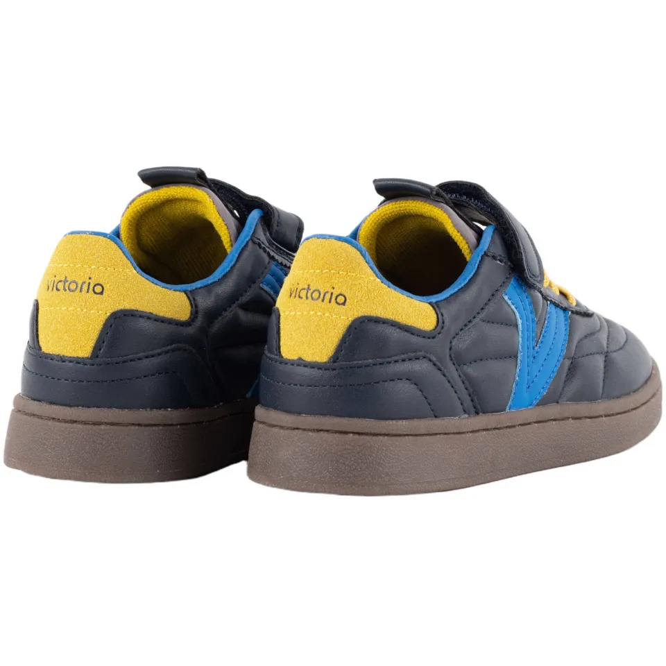 Victoria sneakers - donkerblauw/geel, foto 2