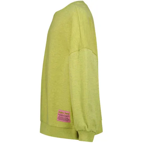 Vingino oversized sweater - limegroen Meisjes Katoen Ronde hals Effen, foto 3