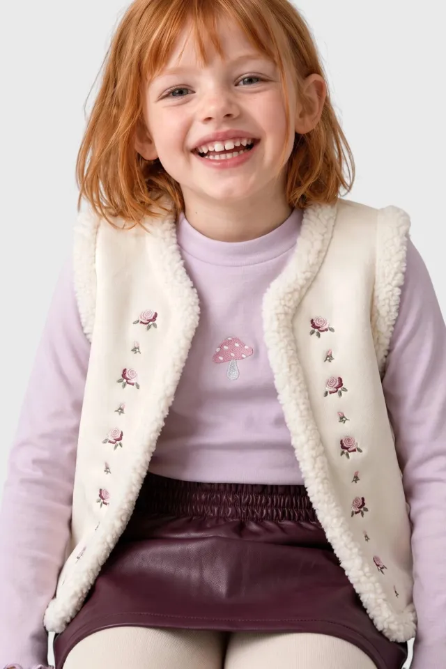 s.Oliver gebloemd gilet - beige