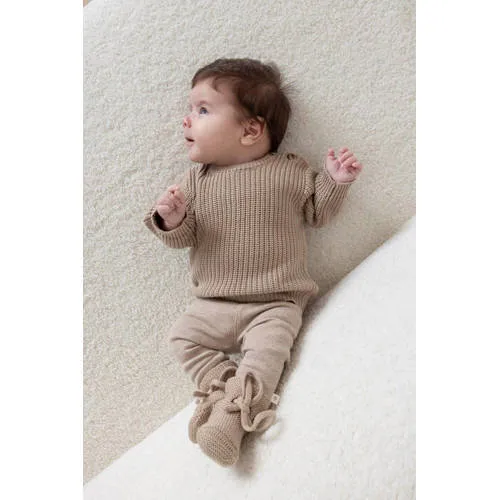 Feetje babybroek taupe effen, foto 4