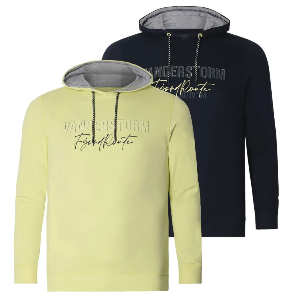 Jan Vanderstorm +FIT Collectie hoodie Plus Size LEDVOR lichtgeel - (set van 2) lichtgroen, foto 3
