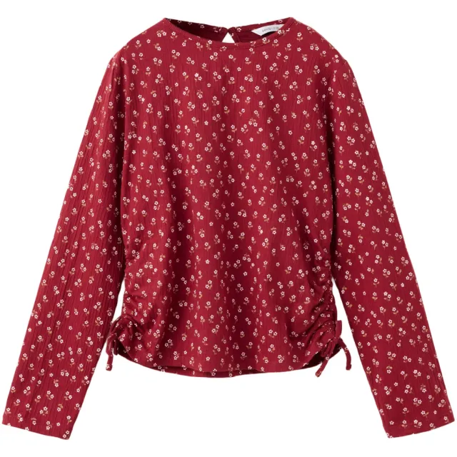 Mango gebloemde longsleeve rood, foto 2