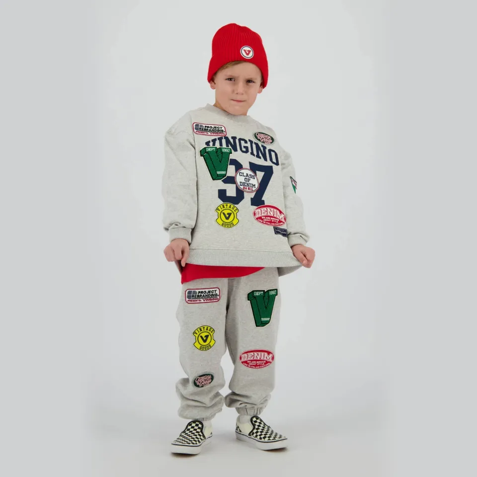 Vingino Santage joggingbroek grijs melange, foto 4