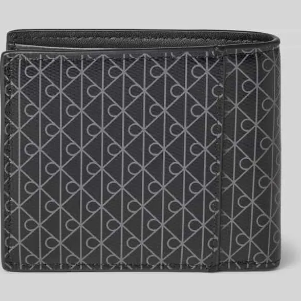 Calvin Klein Coated EW Bill Fold portemonnee zwart, foto 3