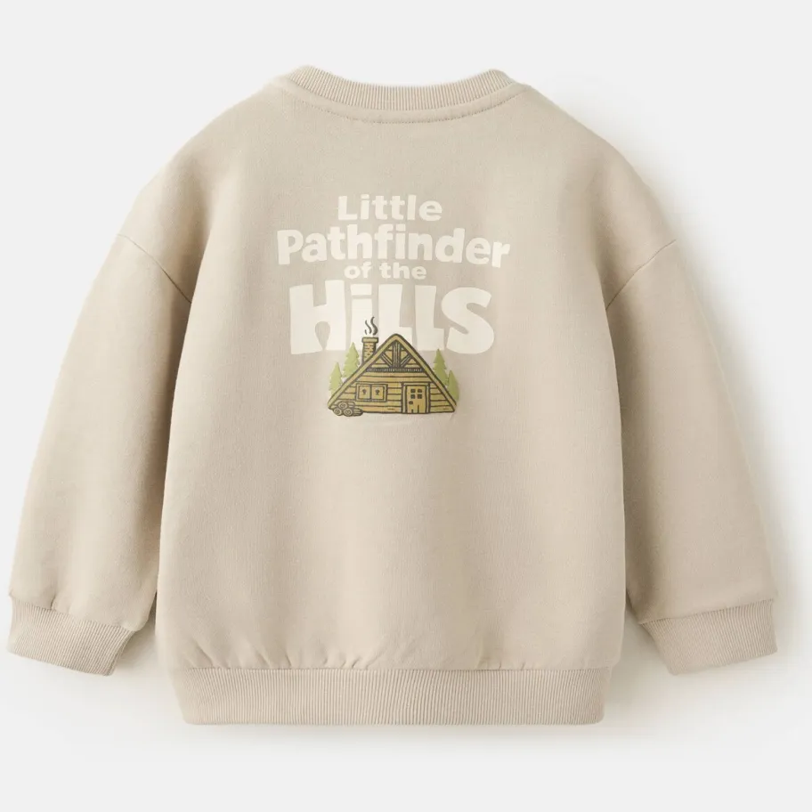 Mango Kids sweater met print - beige, foto 4